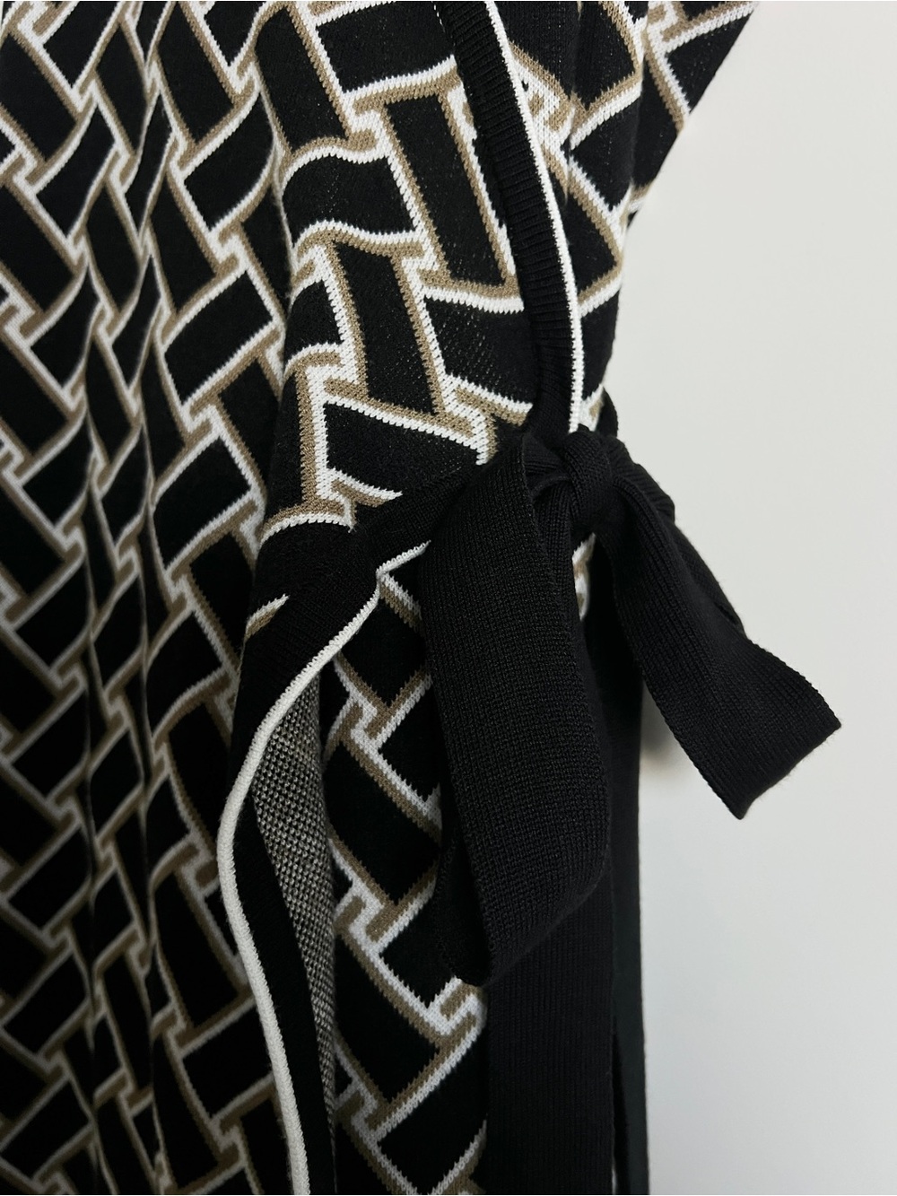 Diane von Furstenberg for Target Vintage Weave Collared Wrap Midi Dress M NWOT - Picture 13 of 16